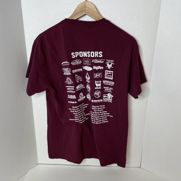 Morningside Mustangs Super Fan T-Shirt, Gildan Dryblend, Medium, Maroon, - Picture 3 of 8